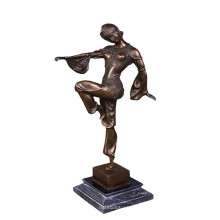 Танцовщица Статуэтка танца живота Танцующая фигурка фигурка Бронзовая скульптура Tpy-036